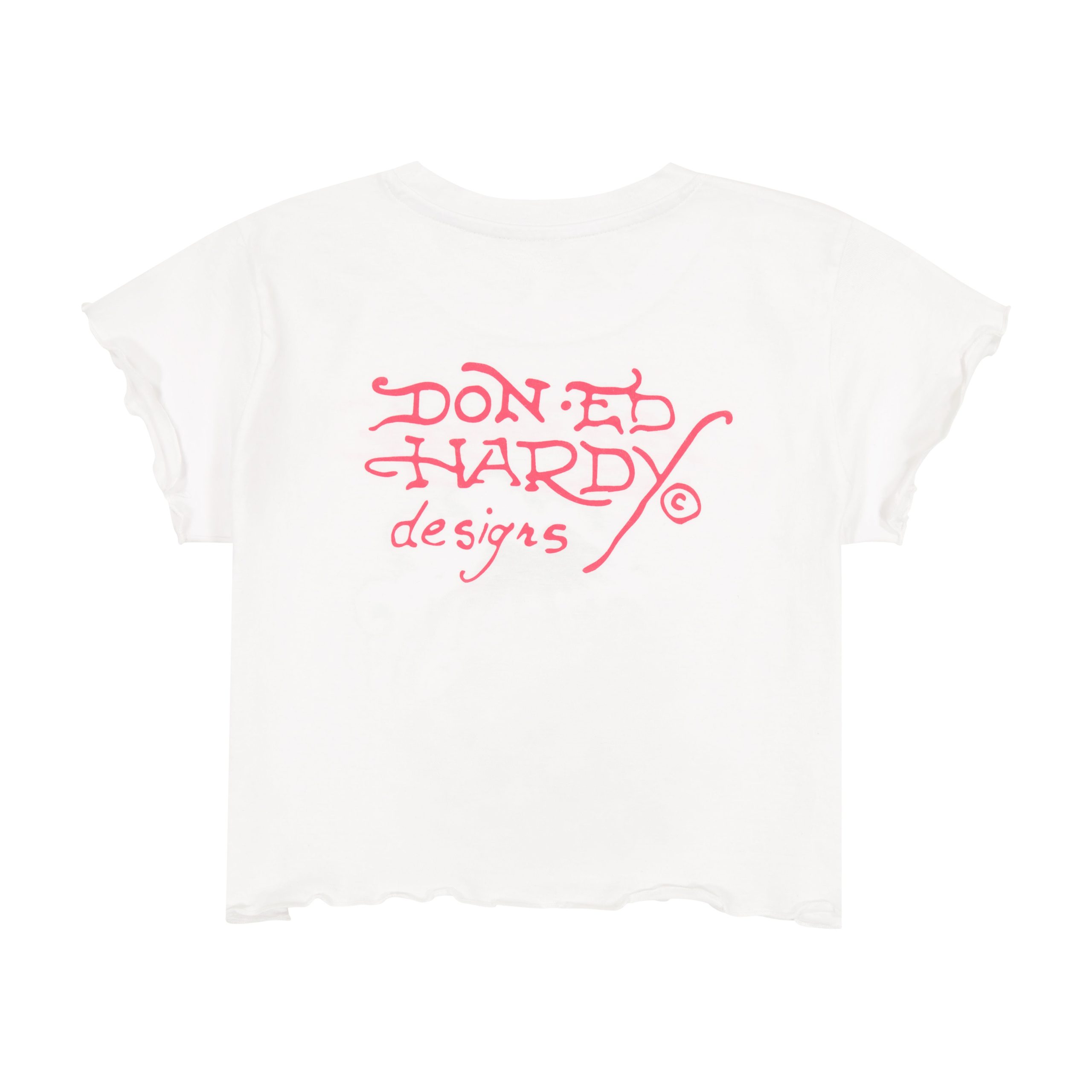 Tropical Scene Lettuce Edge Baby Tee - Image 3