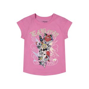 Yolo Girl Rhinestone Cap Sleeve Tee