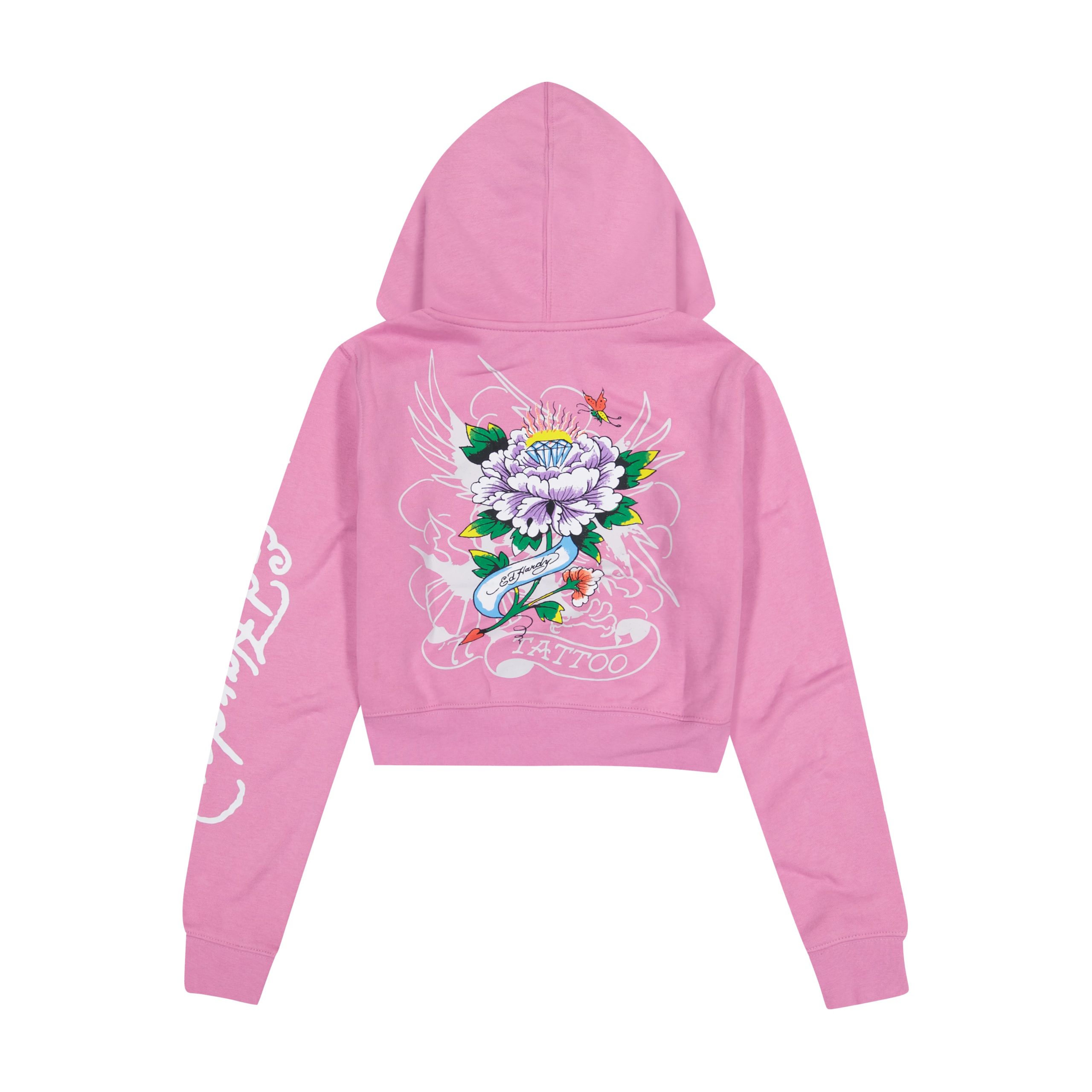 Flower Skull Front Hoodie - Image 2