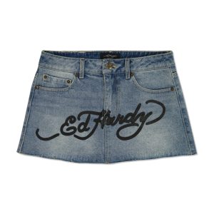 Brave Eagle Mini Denim Skirt